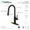 Gourmetier LS2720DKL Single-Handle Pull-Down Kitchen Faucet, Matte Black LS2720DKL - alternate 3